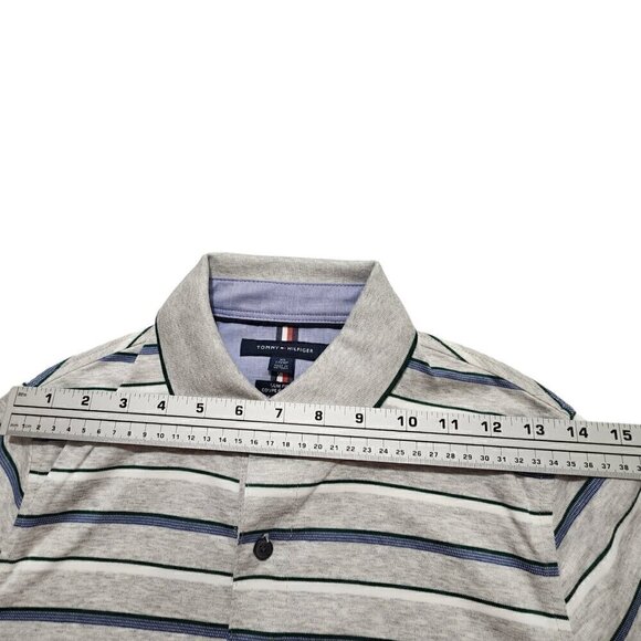 Tommy‎ Hilfiger Men's Polo Shirt Short-Sleeve THLUXE Striped Slim Fit XS - Picture 4 of 13